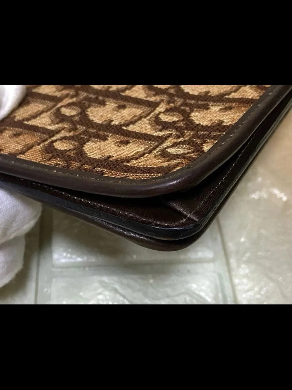 Dior Brown Signature Jacquard Wallet